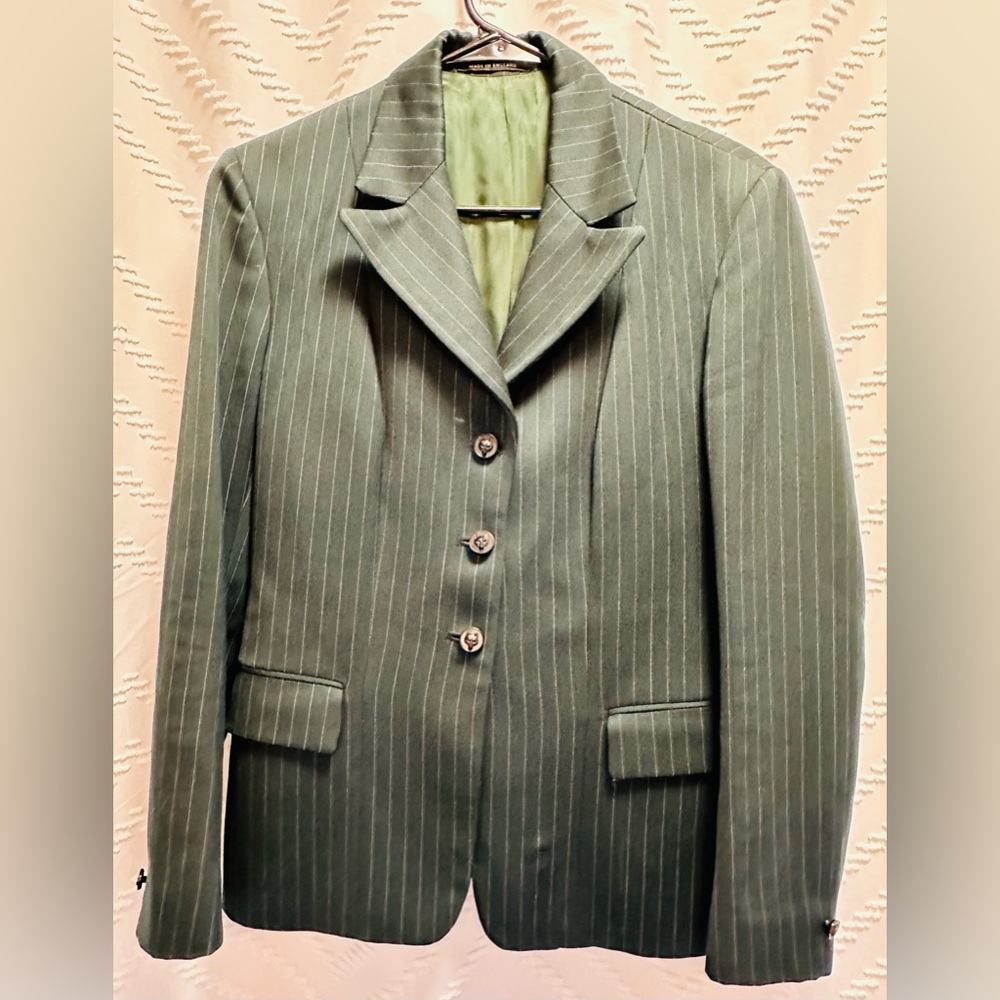 Pytchley, Phillips & Piper Ltd Vintage Green Wool Riding Jacket - Picture 2 of 8